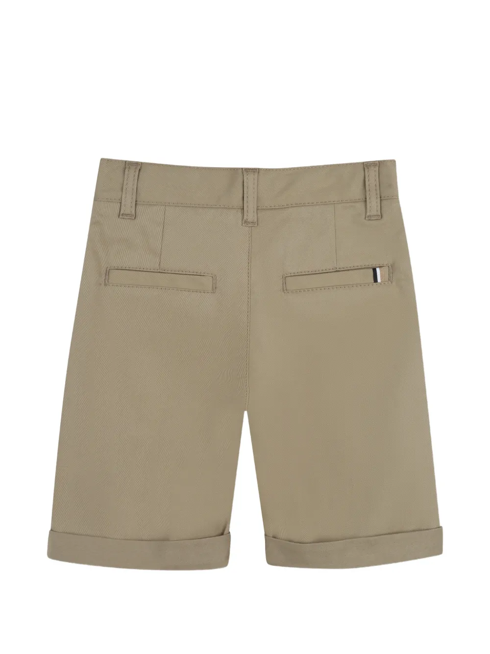  Boss Kidswear Button Turn-up Shorts - Neutrals 