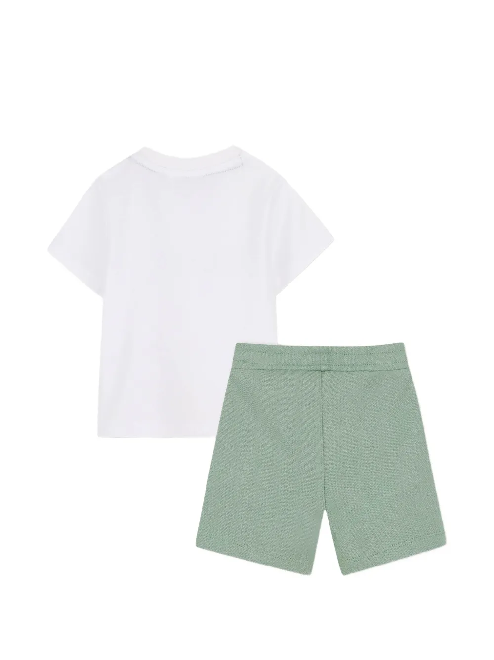 BOSS Kidswear T-shirt en shorts set met logo Wit