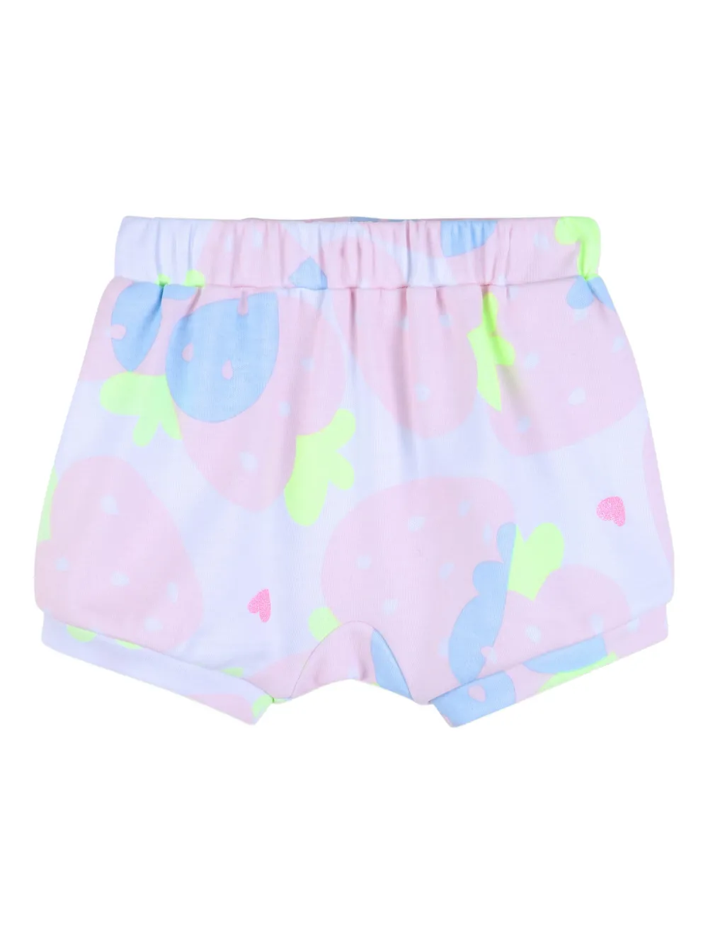 Billieblush T-shirt en shorts met aardbeiprint en ruches Roze