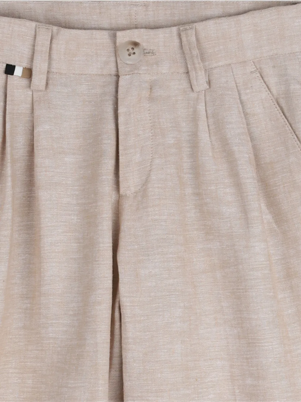  Boss Kidswear Pleated Trousers - Brown 