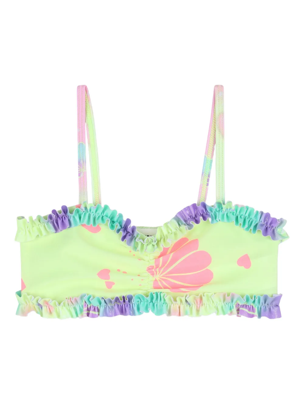 Billieblush Twee bikini's met bloemenprint en ruches Geel