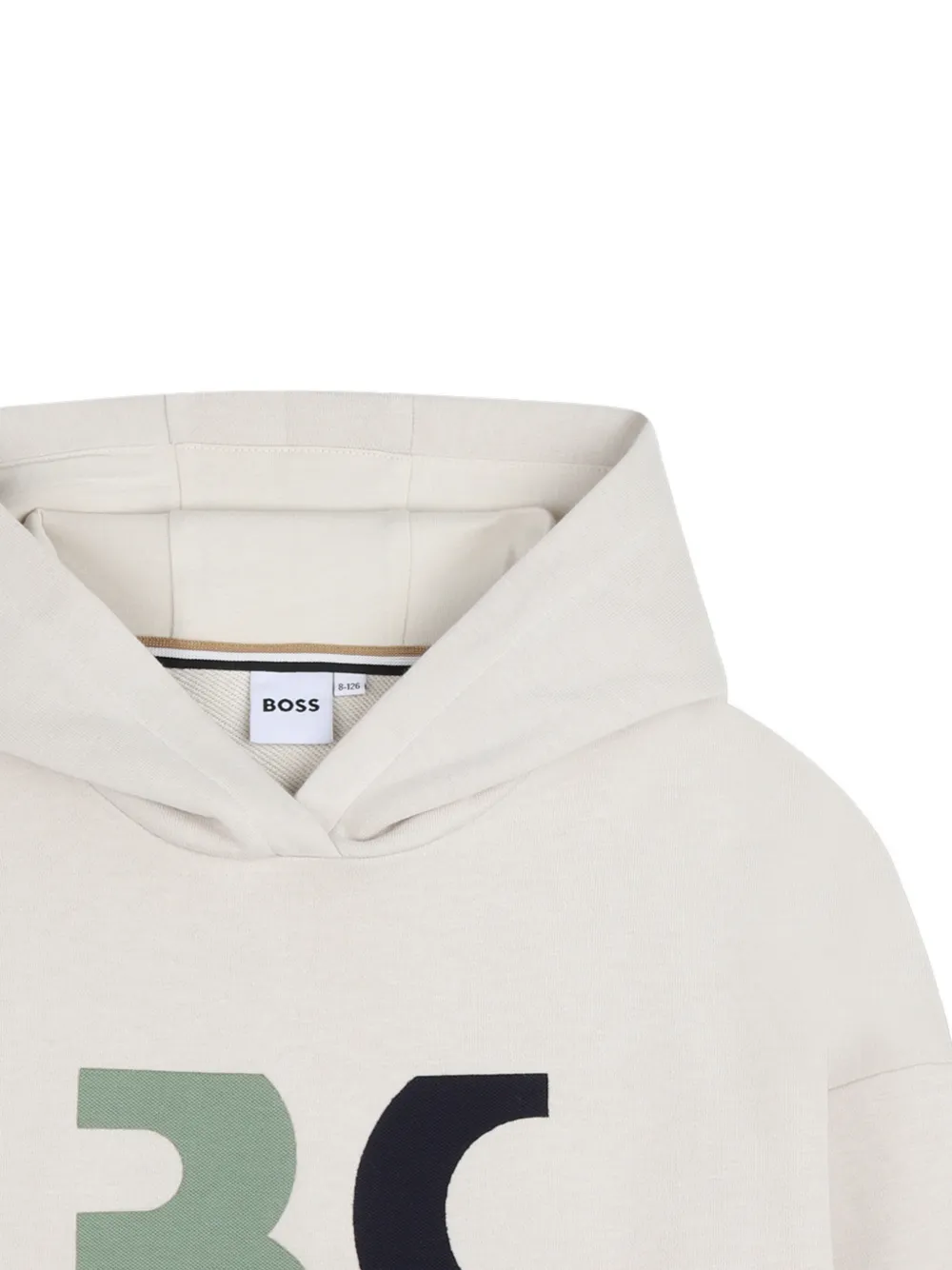  Boss Kidswear Logo Hoodie - Neutrals 
