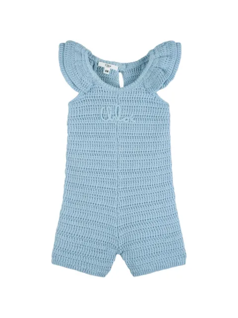Chloé Kids ruffled playsuit