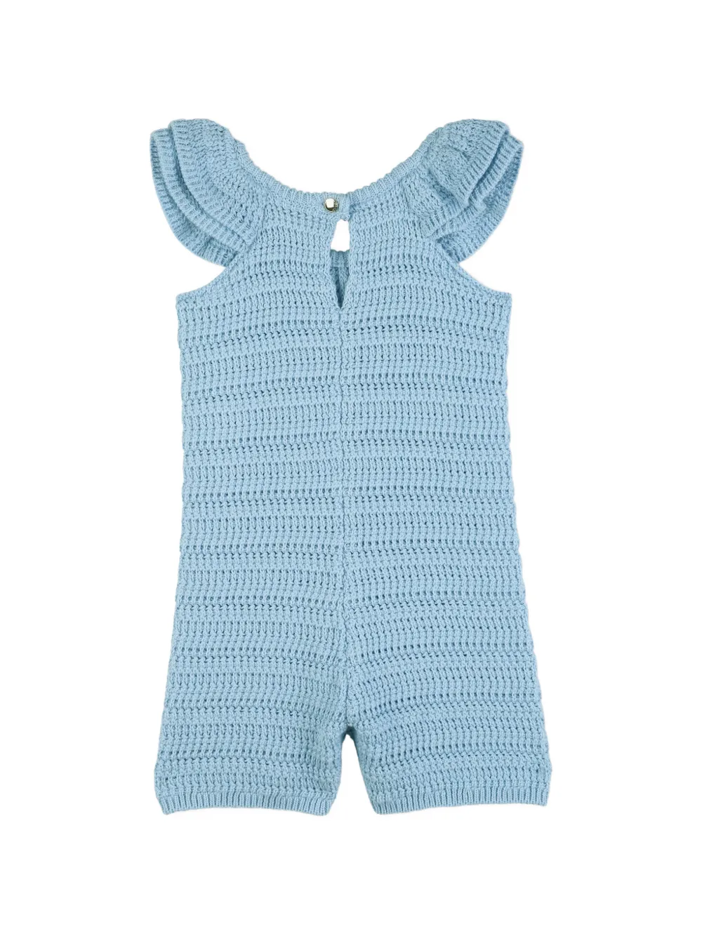  Chloé Kids Ruffled Playsuit - Blue 