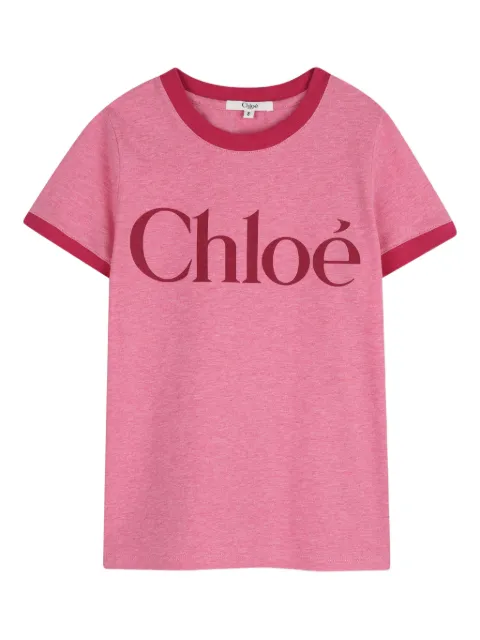 Chloé Kids playera con logo