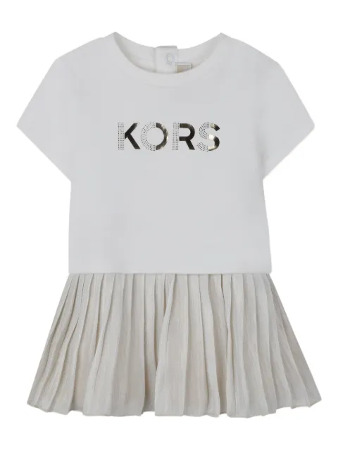 Michael Kors Kids pleated T-shirt dress