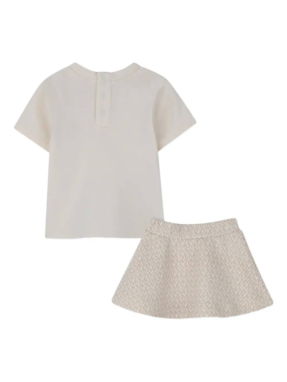 Michael Kors Kids Rokset met logopatch - Beige