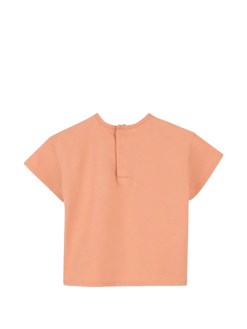 Chloé Kids T-shirt met logoprint Oranje