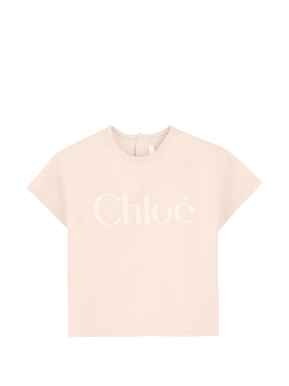 Chloé Kids logo-print T-shirt - Orange