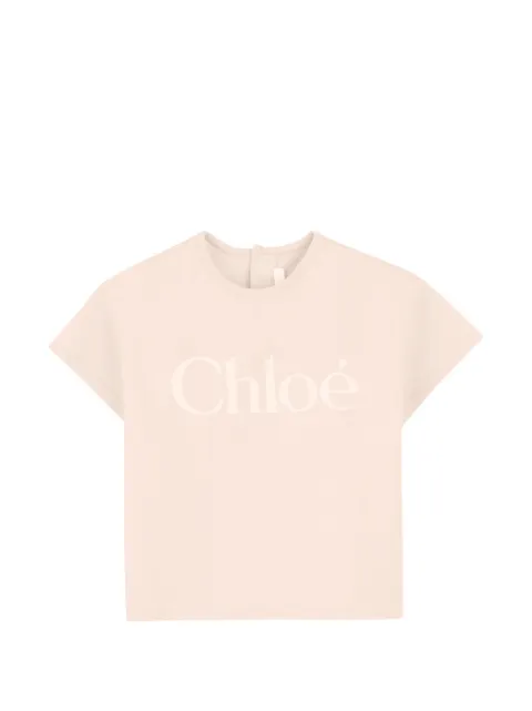 Chloé Kids t-shirt à logo imprimé