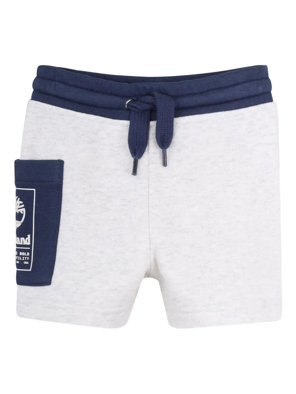 Timberland Kids Costume da bagno con logo e coulisse - Grigio