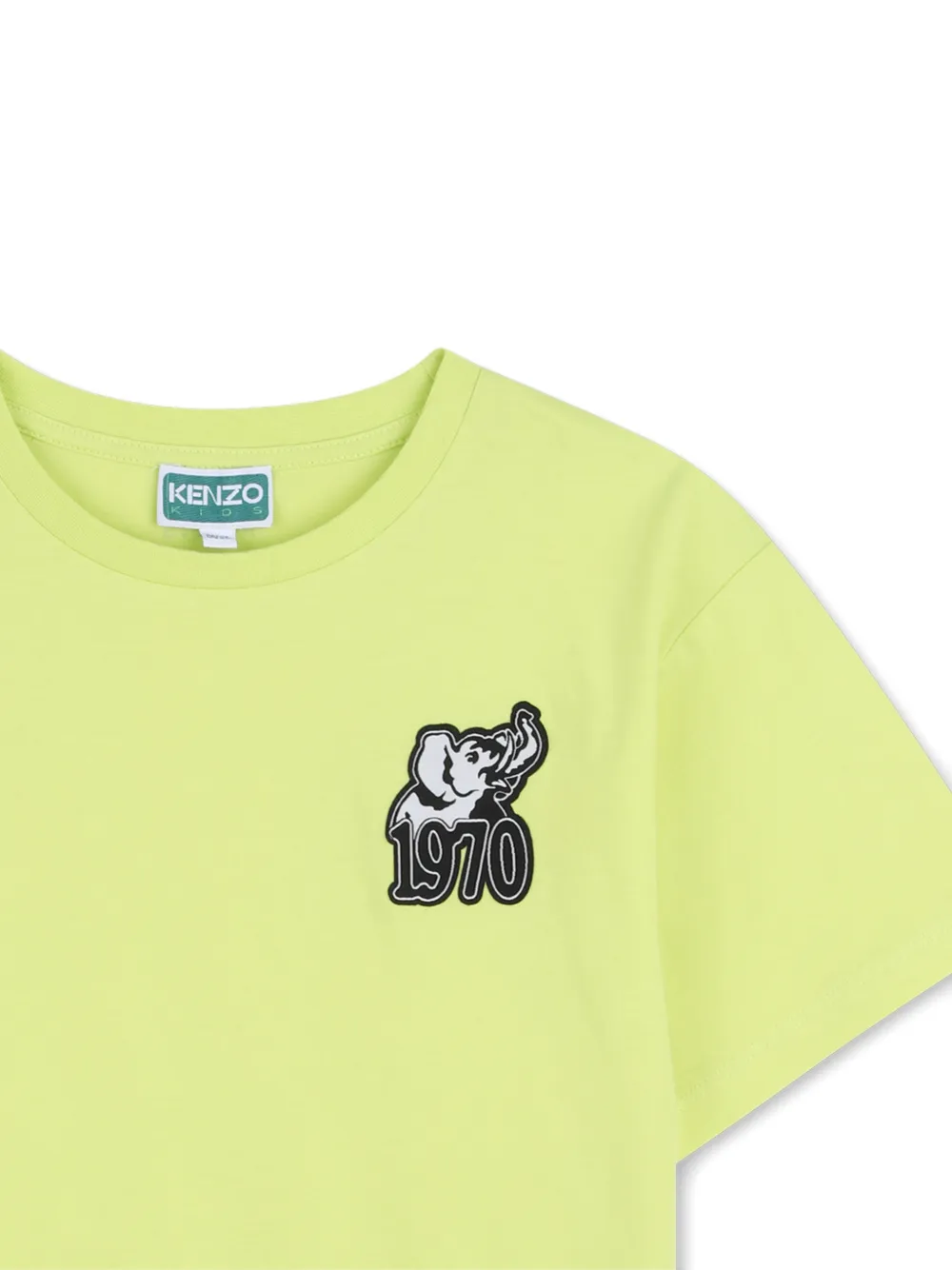 Kenzo Kids T-shirt verfraaid met patch Groen