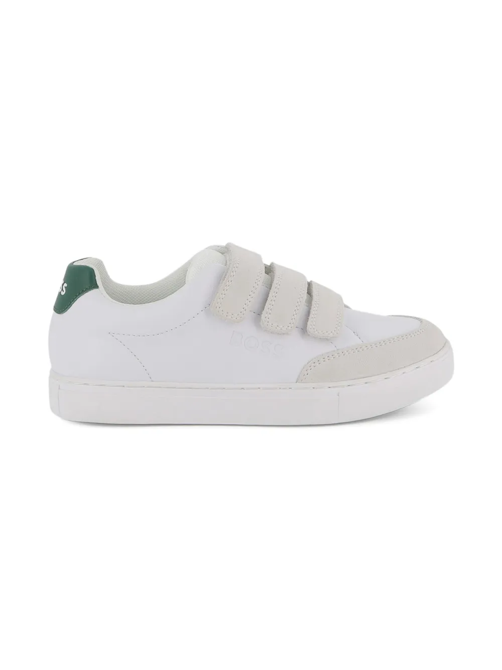 BOSS Kidswear Sneakers met klittenband - Wit