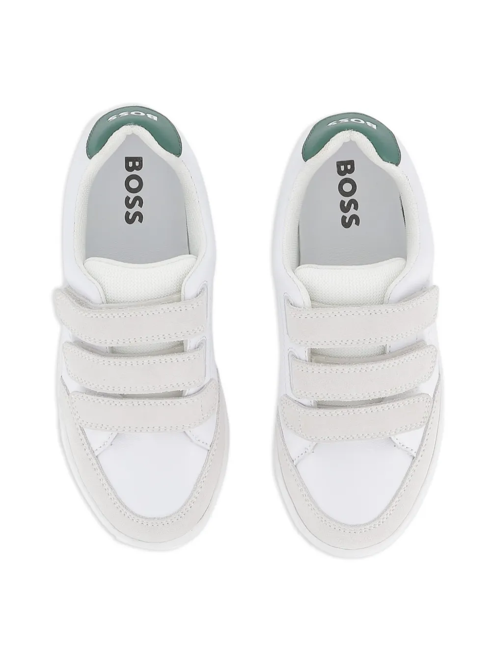 BOSS Kidswear Sneakers met klittenband Wit