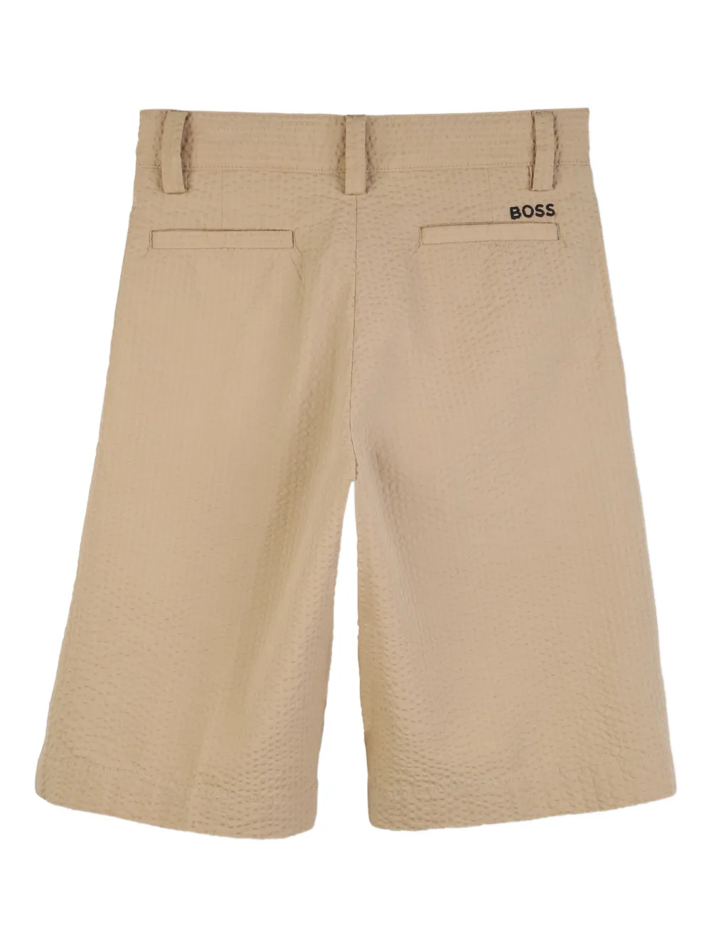 BOSS Kidswear Shorts met textuur Beige