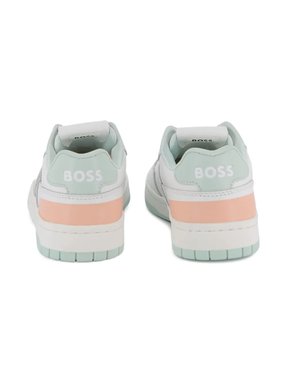 BOSS Kidswear Sneakers met logodetail Wit