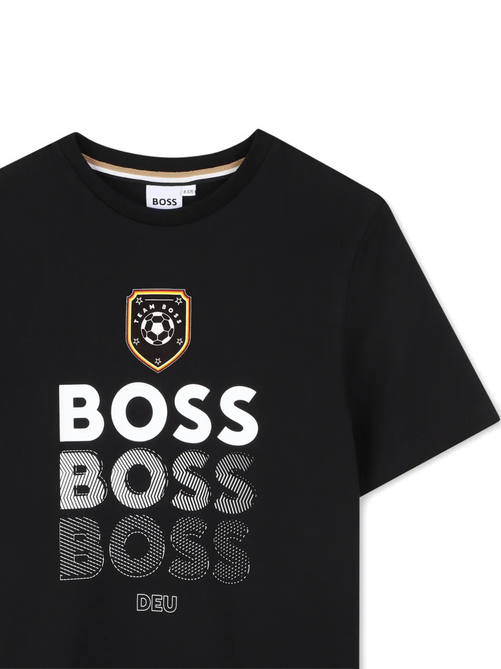 BOSS Kidswear T-shirt met logoprint Zwart