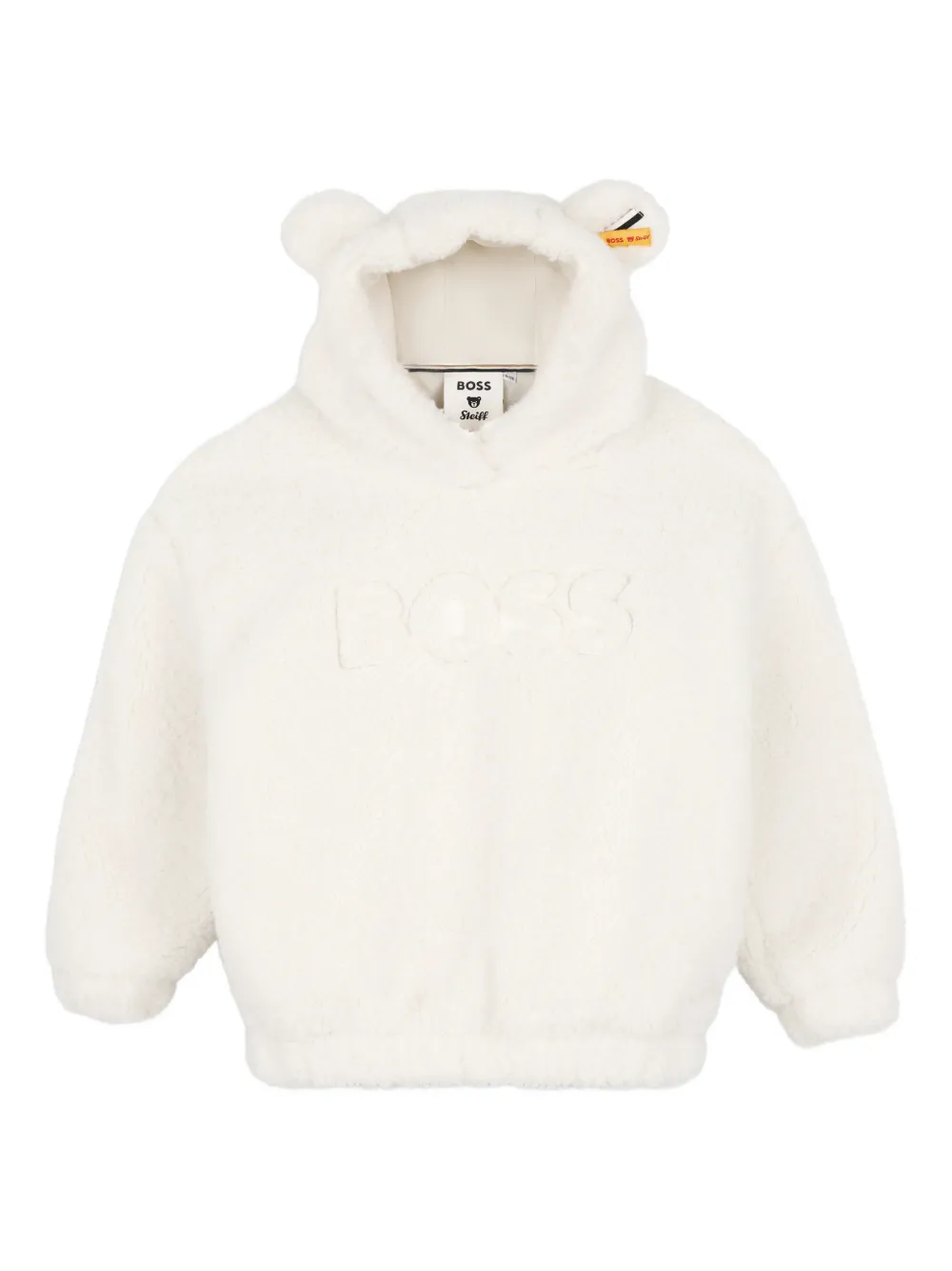 BOSS Kidswear Felpa Bear con cappuccio - Bianco