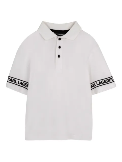Karl Lagerfeld Kids playera tipo polo con logo