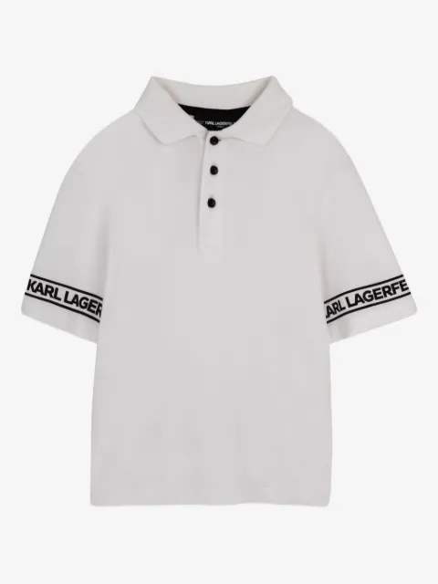Karl Lagerfeld Kids playera tipo polo con logo