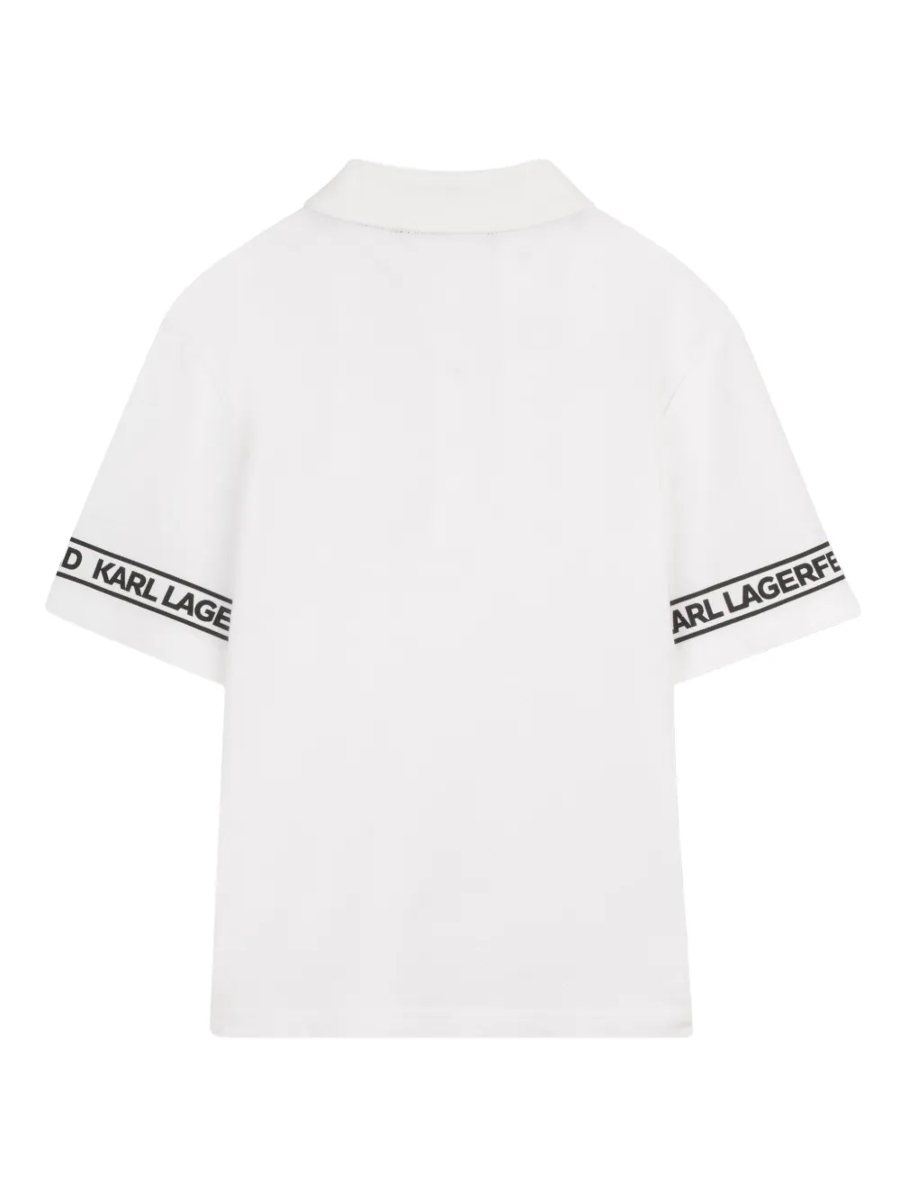 Karl Lagerfeld Kids Poloshirt met logodetail Wit