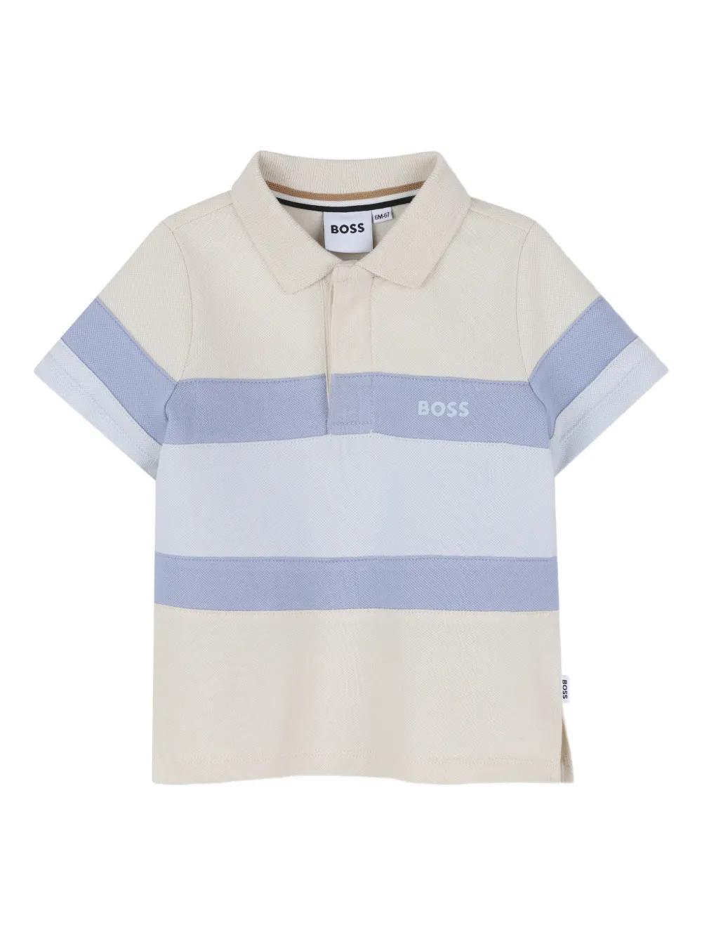 BOSS Kidswear Polo a righe - Toni neutri