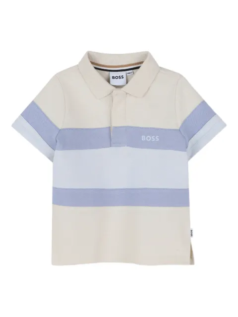 BOSS Kidswear Gestreiftes Poloshirt 