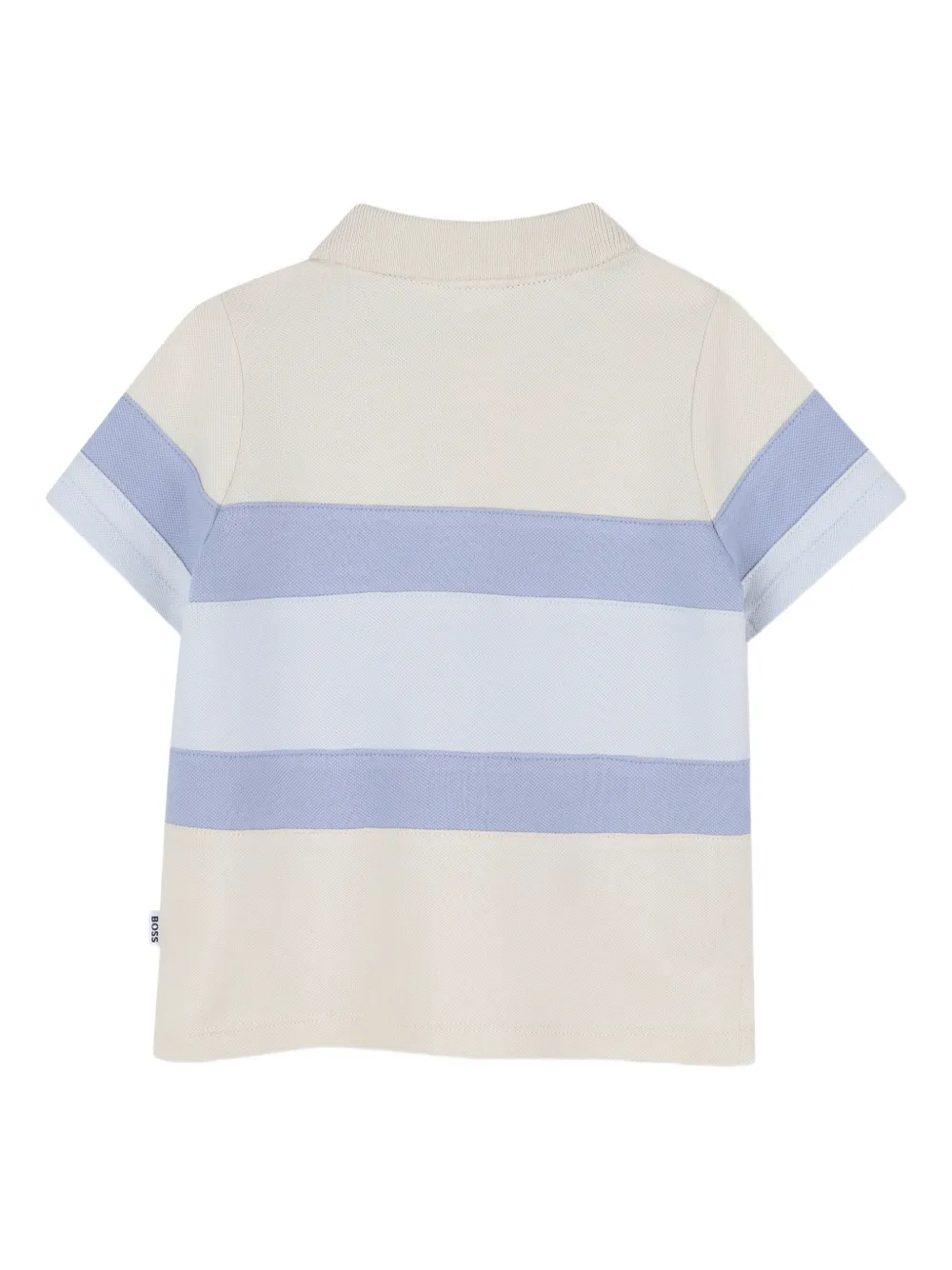 BOSS Kidswear Gestreept poloshirt Beige
