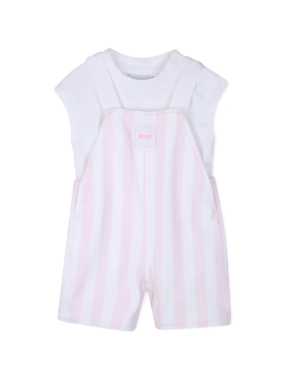  Boss Kidswear Striped Babygrow Set - White 