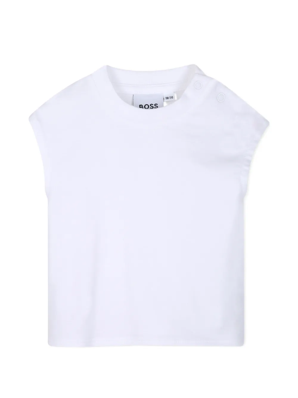 BOSS Kidswear Top broek muts en slabbetje Wit
