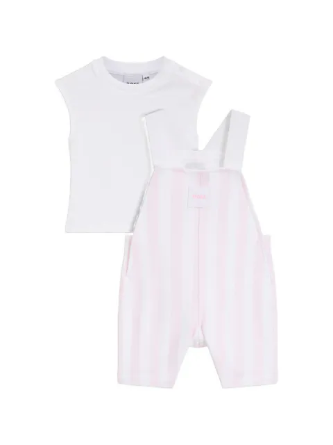 BOSS Kidswear set de mameluco con rayas estampadas