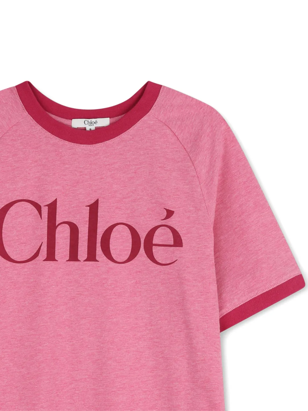 Chloé Kids Jurk met logo Roze