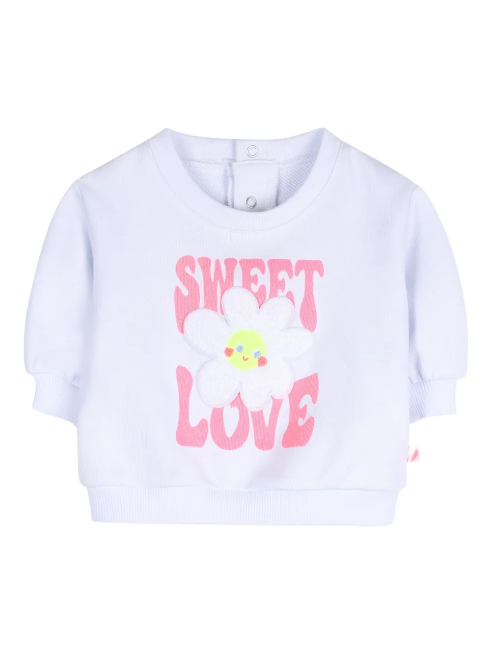 Billieblush Katoenen broek verfraaid met bloemen Wit