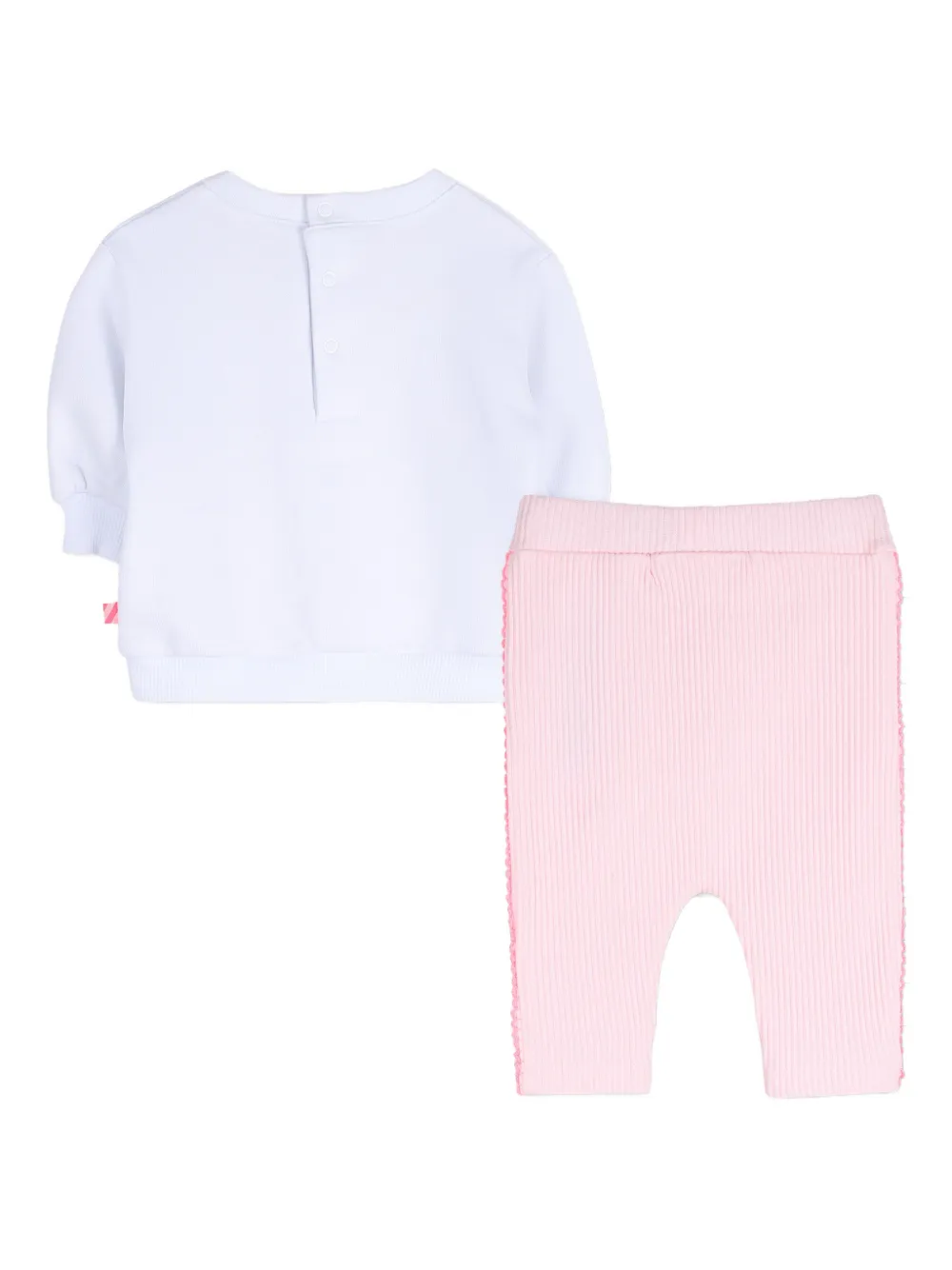 Billieblush Katoenen broek verfraaid met bloemen Wit