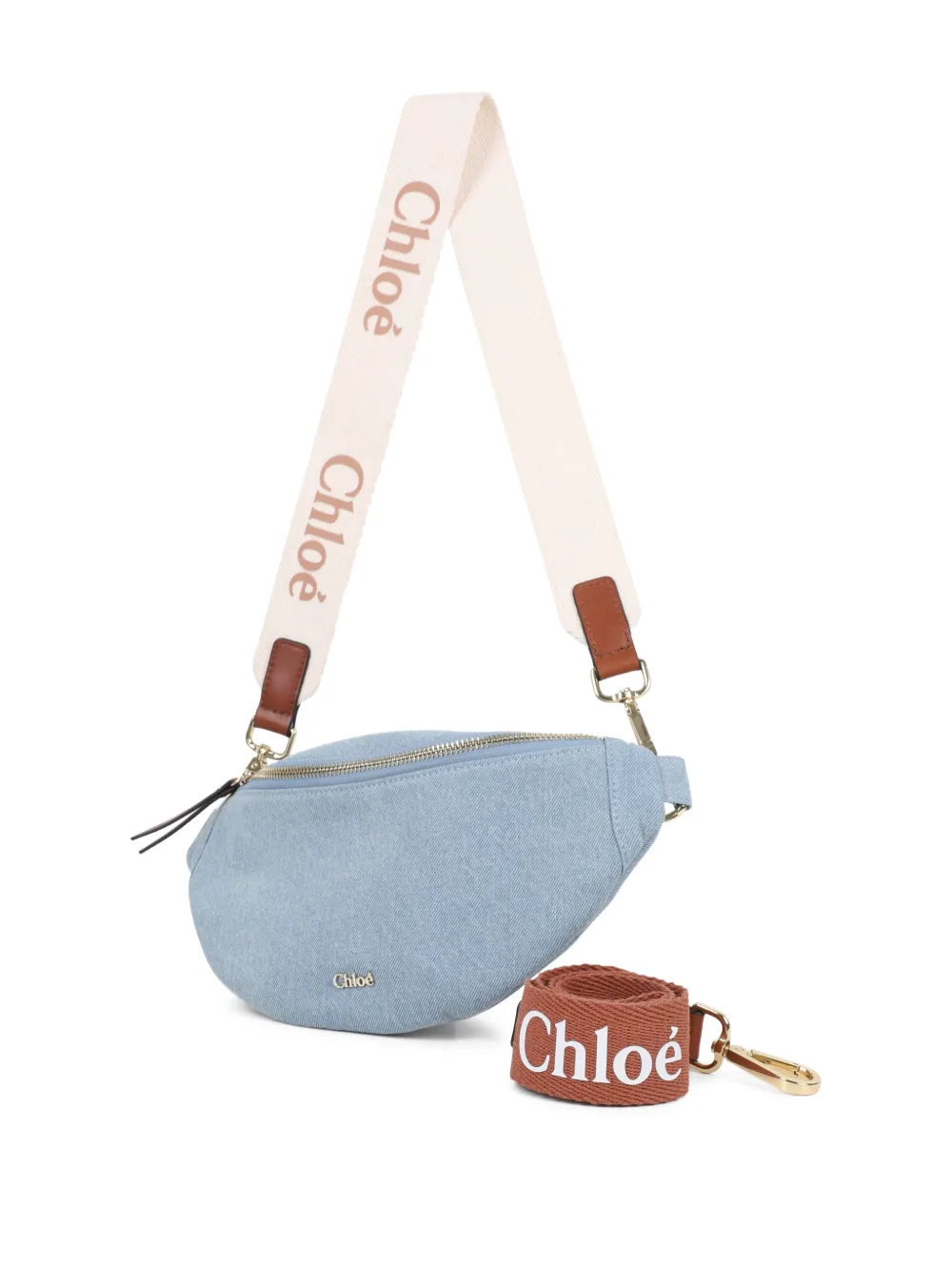  Chloé Kids Logo-strap Belt Bag - Blue 