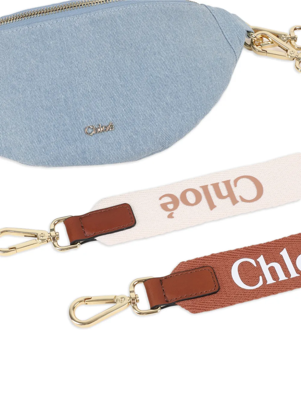 Chloé Kids Heuptas met logoband Blauw