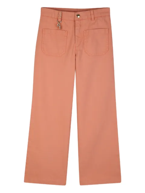 Chloé Kids pantalones con bolsillos de parche