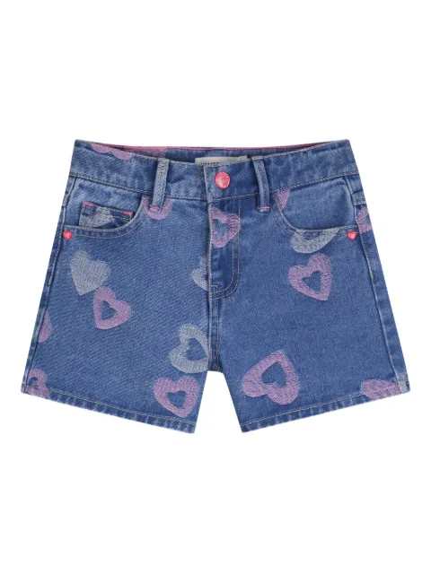 Billieblush heart-print denim shorts