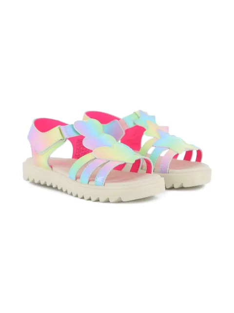 Billieblush heart-appliqué sandals
