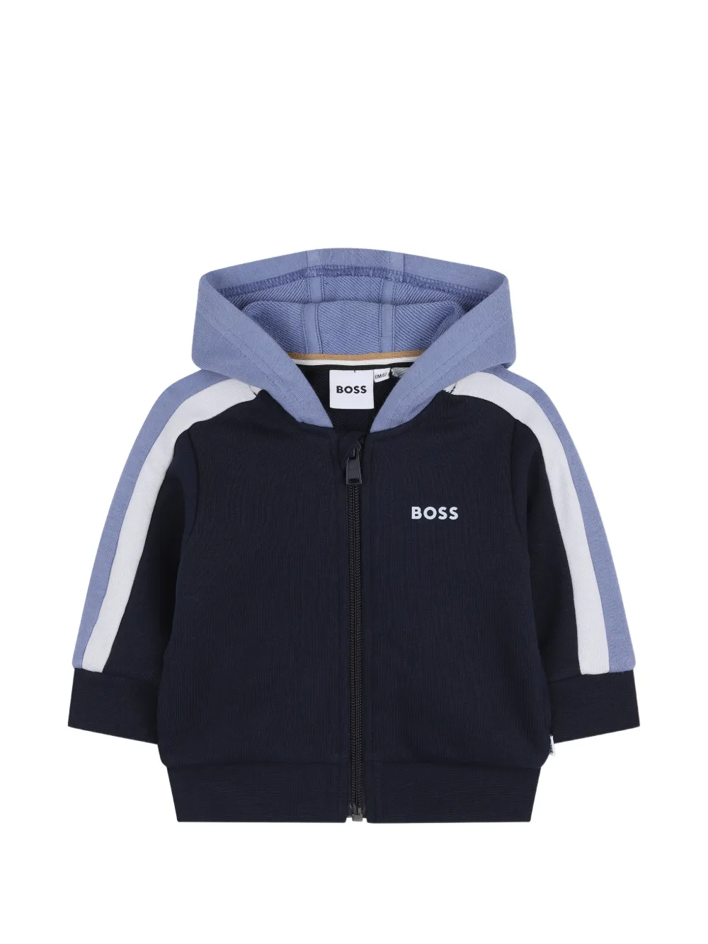 BOSS Kidswear Trainingspak met colourblocking en capuchon Blauw