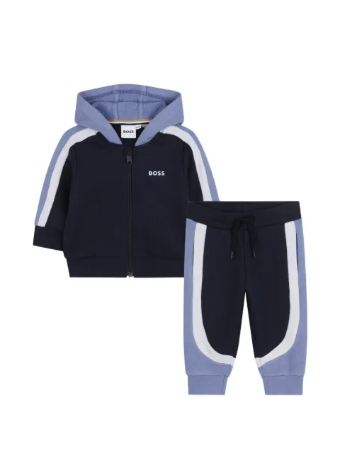 BOSS Kidswear set de traje deportivo con capucha y diseño en color block
