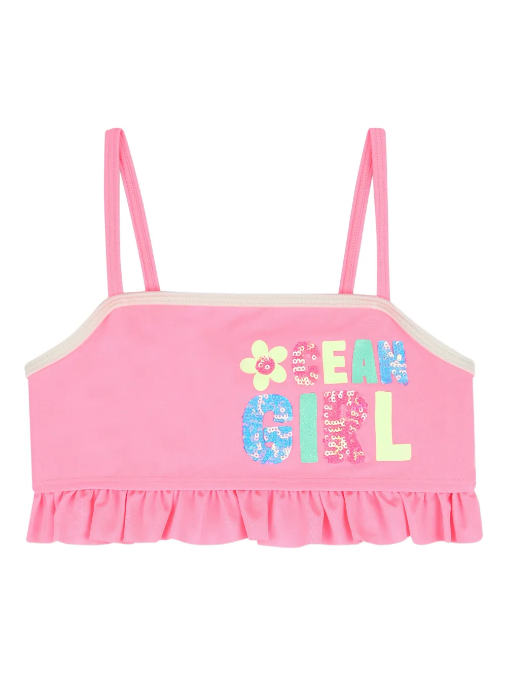 Billieblush Bikini met ruches en print Roze