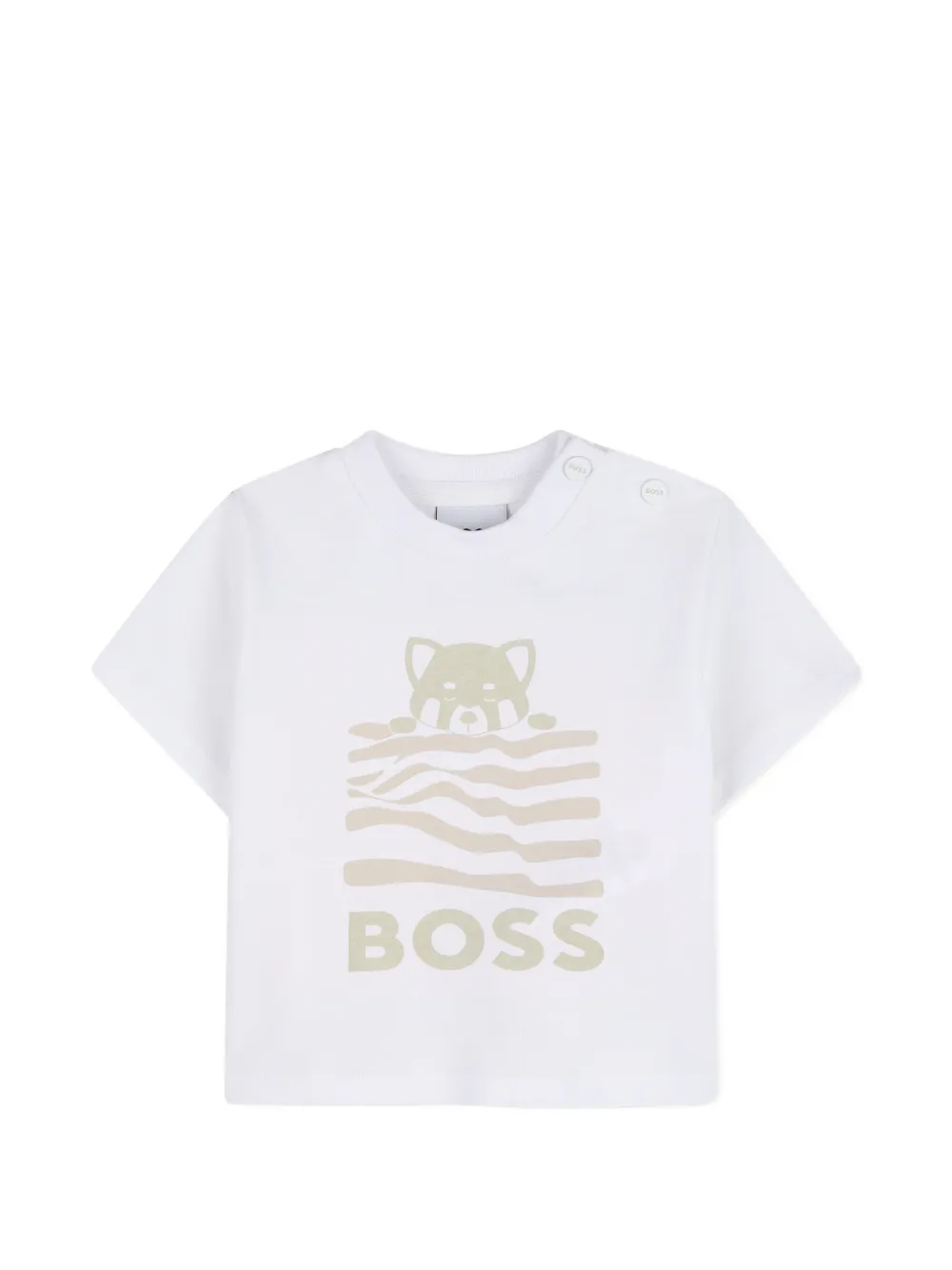 BOSS Kidswear Shorts set met cargo zak Beige