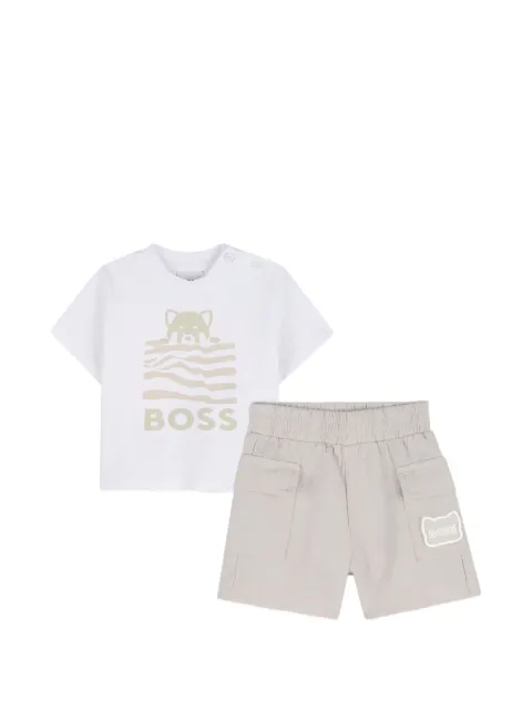 BOSS Kidswear set de shorts con bolsillos utility