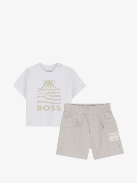 BOSS Kidswear utility-pocket shorts set