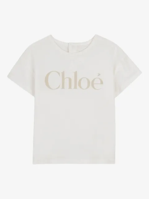Chloé Kids logo-print T-shirt