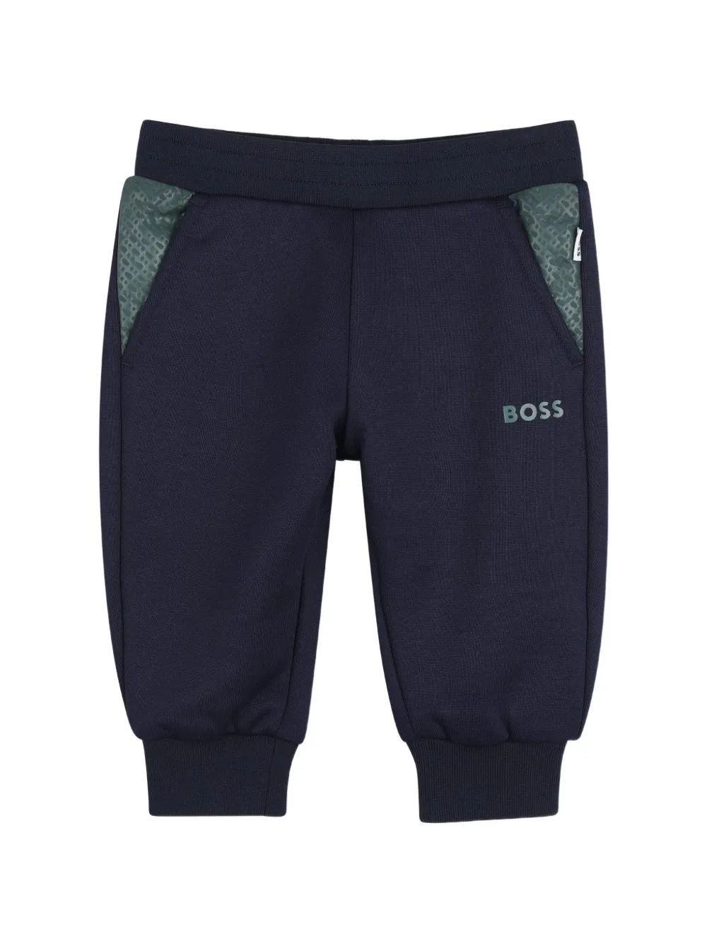 BOSS Kidswear Trainingspak met capuchon en patroon Blauw