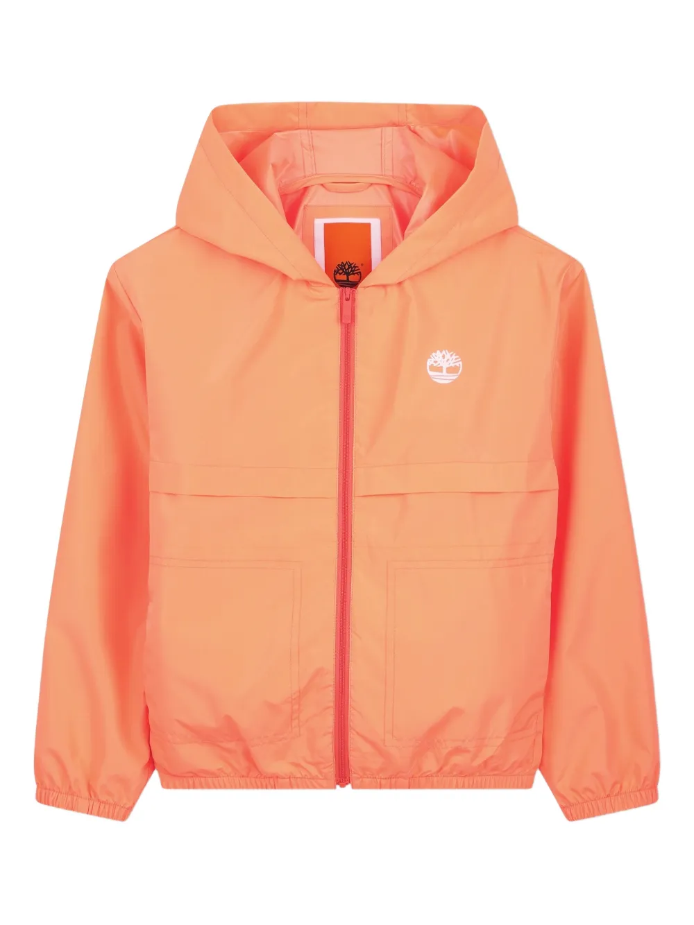 Timberland Kids hooded logo jacket - Arancione
