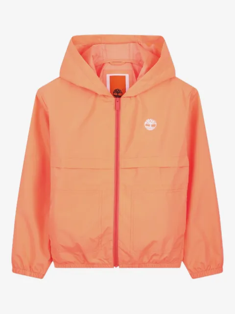 Timberland Kids chamarra con capucha y logo