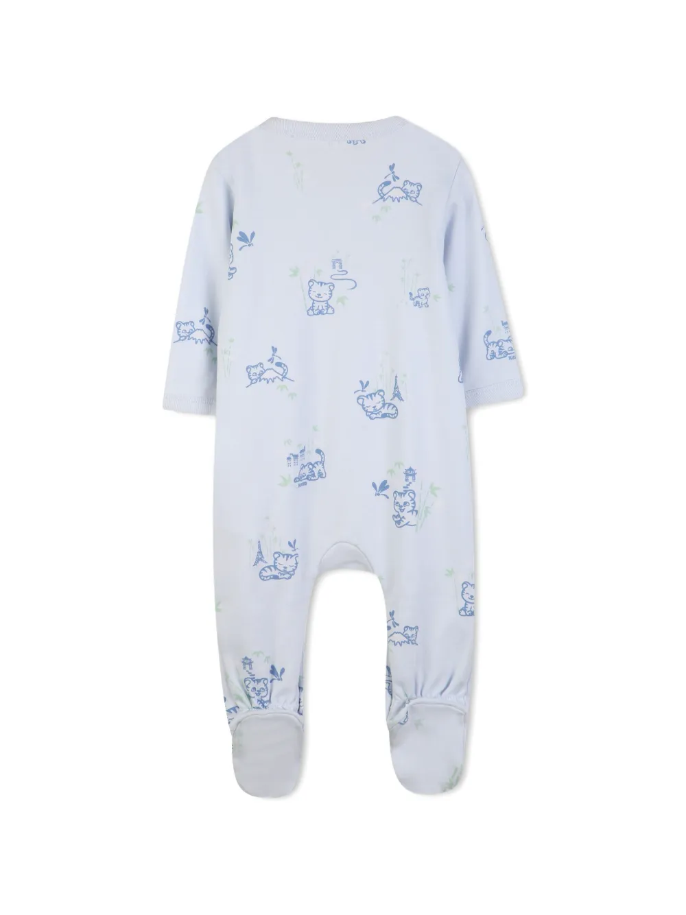 Kenzo Kids Romperset met print Blauw
